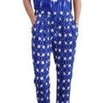 VELVET BY GRAHAM & SPENCER TOOTSIE STRAPLESS ONE PIECE BLUE WHITE JUMPER XS Photo 1