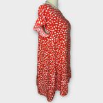 KIRUNDO Babydoll Tiered Casul Red and White Dress (965) Size XL Photo 4