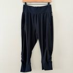 Zella Women's Black Eclipse MOVE IT Ruched Capri Pants Size S Photo 2