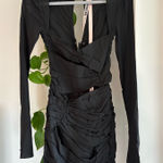 House Of CB  Camille Black Dress Cut-Out Mini Photo 0