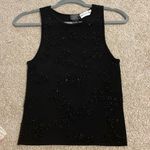 Carmen Marc Valvo Gorgeous beaded tank by  in excellent cond Photo 1