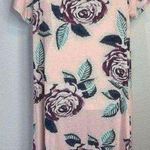 LuLaRoe  Big Flowers Jessie Pocket Mini Dress Spring Rose Floral on Pink Size S Photo 3