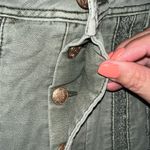 Free People  Green Cargo‎ Shorts with Distressed Hem Photo 3