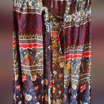 Saachi Printed Tie Waist Kimono size small Blue Photo 12