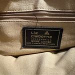 Liz Claiborne Vintage  Leather Crossbody Purse Bag Tan and Brown Photo 2