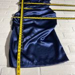 XScape  Dress Womens 6 Blue Ruched Ruffle Cap‎ Sleeve V-Neck Party Cocktail New Photo 2