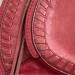 Rebecca Minkoff Muted Red Vanity Distressed Leather Saddle Bag Crossbody Photo 12