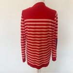 CAbi Cranberry Picnic Red Stripe Button Cardigan Style 5446 Size M Photo 8