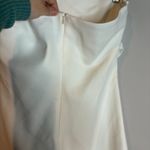 ZARA  white strapless cinched midi dress Photo 2