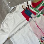 ZARA Xevi Sola Sweatshirt art womens White (small) oversized artsy colorful Photo 5