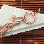 Vera Bradley Love Hope Bag Charm Rose Gold Photo 0