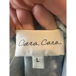 Cara Cara Aria Peacock Blue Print Long Sleeve Maxi Dress Size L Size L Photo 4