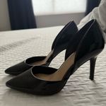 Jessica Simpson  Black Glossy Faux Leather Heels Women Size 6 Photo 5