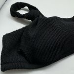 J.Crew NWT Scrunchie Knotted Scoop Neck Black Textured Bikini Top Sz 3X Photo 5