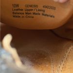 Maya Leather Genesis Open Toe Wedge Booties Grey Taupe Size 10 Wide Width Photo 4