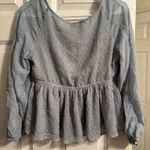 American Eagle  Blouse Long Sleeve blue Photo 1
