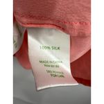 Lilly Pulitzer Lilly‎ Pulitzer Blouse Womens Medium Pink 100% Silk Henley Smocked Peasant Boho Photo 3