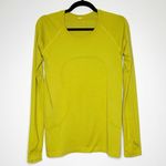 Lululemon  Long Sleeve Swiftly Top Women's Yellow Pear Green Size 8 Photo 1