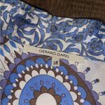 Gerard darel paris silk Patterned Shirt button down blue white classic spring Size undefined Photo 2