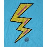 Plgue Turquoise Blue Sequin Lightening Bolt T Photo 1