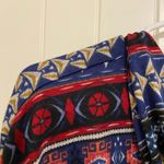 belle du jour NWOT women’s Aztec tribal knit hoodie poncho sweater top medium Photo 8
