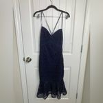 Likely  Revolve navy blue lace crochet darby cocktail dress size 4 wedding‎ guest Photo 2
