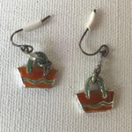 Beach Bag Earrings Retro Beach Ocean Cruise Island Photo 3