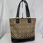 Coach Y2k Gigi Legacy 65th Anniversary Brown and Black Turnlock Large Tote Bag Photo 14