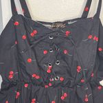 Coco and Shay plus woman's cherry sweetheart peplum tank Red Size 1X Photo 2