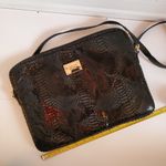 Michael Kors Black Python Style Notebook Cover with Strap Crossbody Bag Photo 2