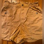 Madewell  High Rise Paperbag Utility Shorts Snap Pockets in‎ Toffee Size Medium Photo 6