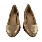 Cole Haan  Grand OS Lena Gold Snakeskin Embossed Pumps Heels Size 8.5 B Photo 2