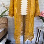 Polly & Esther Golden Lace Kimono Photo 5