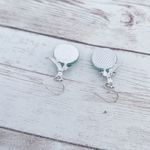 Vintage Light Blue/Turquoise Tone Dangle Earrings For Pierced Ears Blue Photo 4