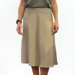Coldwater Creek Size S (6-8)  Tan, A-Line, Flowy Skirt. Photo 0