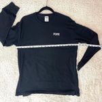 PINK - Victoria's Secret  Black Long Sleeve Tee Classic Crew Photo 4