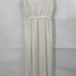 Bershka Maxi Dress Women S White Beach Coastal Fairy Whimsical Minimalist Preppy Photo 0