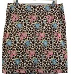 Nicole Miller Women's Short Brown Floral Skirt Photo 0