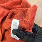 Aerie  Groove On Velour Hoodie Size Medium Cinnabar Orange Pullover Cozy Photo 6