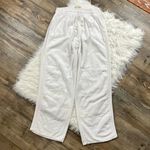 Sea Spice white Peruvian cotton crochet trim pants Photo 0