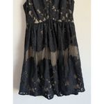 Ali & Jay  Women’s Black‎ Nude Mini Lace Babydoll Sleeveless Short Dress Size S Photo 4