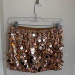 SheIn Rose Gold Mini Skirt Photo 2