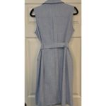 Calvin Klein NWOT Moto Wrap Dress Women's 8 Blue Sheath Career Office Party Work Photo 3