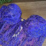Victoria's Secret VS Vintage Gold Label Bustier Lace Purple mesh Photo 1