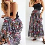 Farm Rio pineapple butterfly Floral Maxi Skirt Photo 1