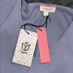 Andree by Unit  womens size small hi low lavender v-neck blouse with bell sleeves Photo 7