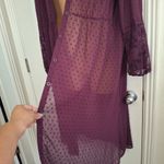 Torrid  Sz 0 Elegant Plum Lace-Trimmed Kimono NWOT Photo 6