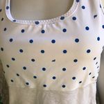 Fabletics  Polka Dot Ryan Midi Sports Bra Top Ruched Sides Women's Size Medium Photo 4