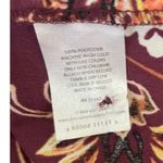 Dip Brand Women Tunic Top XL Maroon Babydoll Floral Boho Festival‎ Peasant Red Photo 8