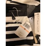 Brand New Amanda + Chelsea Women's Size 10 Black White Striped Skirt Lined Photo 3